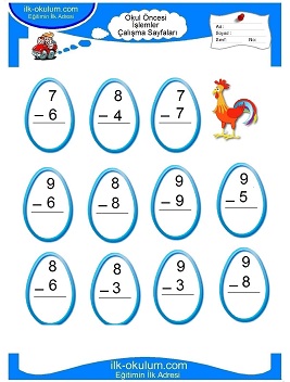 Çocuklar İçin toplam işlemi yaprak testleri 